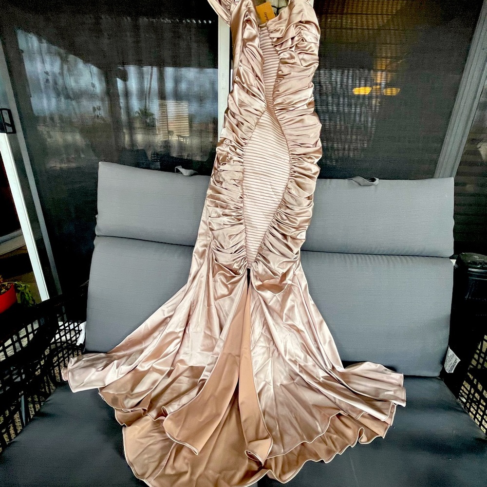 Mandalay long gown, never worn, with tags. Size 8